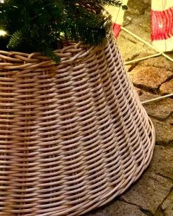 Osłonka pod choinkę FLOCON Rattan Jasnobrązowy 47 cm