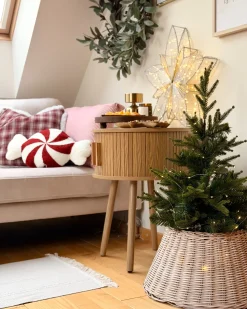 Osłonka pod choinkę FLOCON Rattan Jasnobrązowy 47 cm