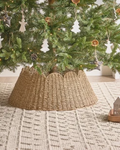 Osłonka pod choinkę GIVRE Trawa morska Naturalny 67 cm