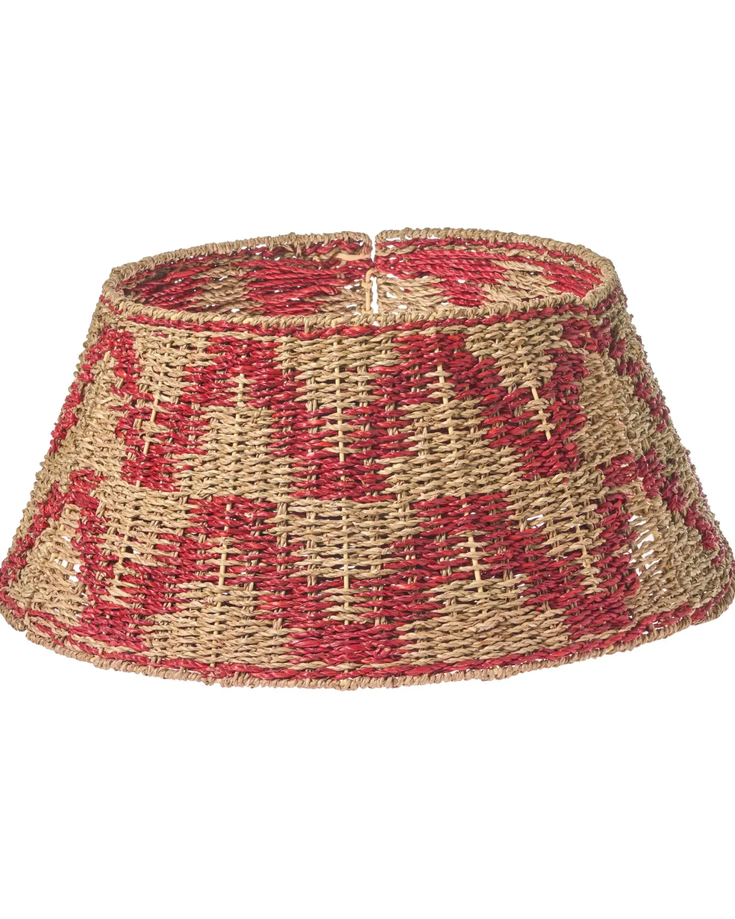 Osłonka pod choinkę GLACE Trawa morska Czerwony 60 cm