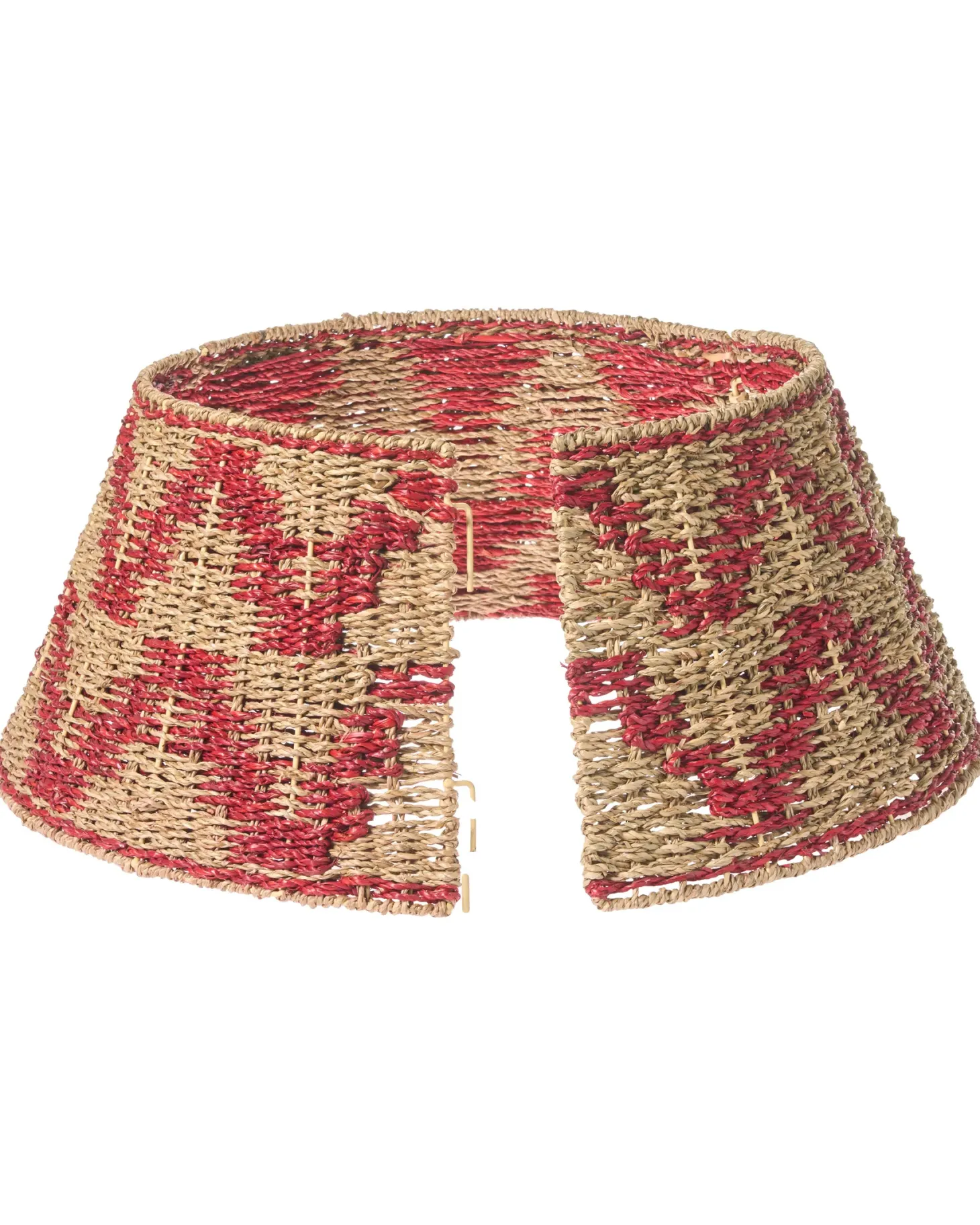 Osłonka pod choinkę GLACE Trawa morska Czerwony 60 cm
