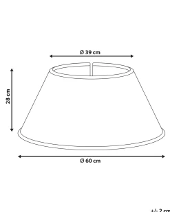 Osłonka pod choinkę GLACE Trawa morska Czerwony 60 cm