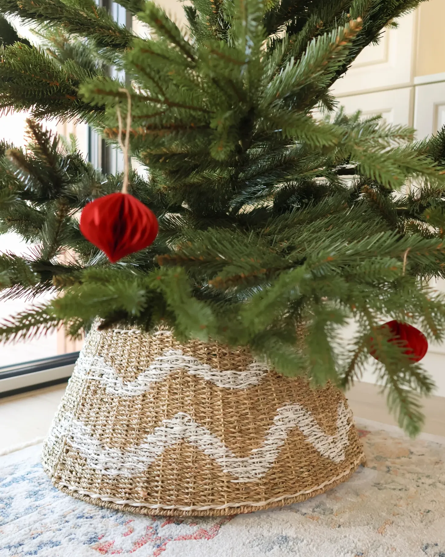 Osłonka pod choinkę HIVER Trawa morska Naturalny 60 cm