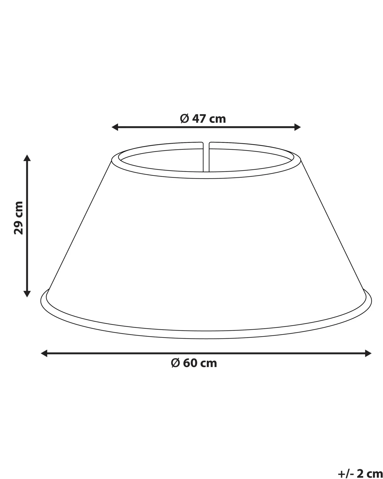 Osłonka pod choinkę HIVER Trawa morska Naturalny 60 cm