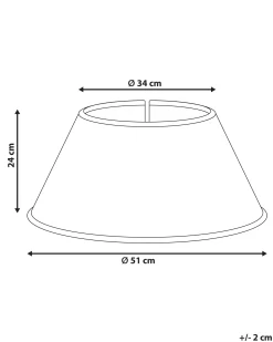 Osłonka pod choinkę HIVER Trawa morska Czerwony 51 cm