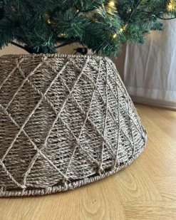 Osłonka pod choinkę VUOTSO Trawa morska Naturalny 53 cm