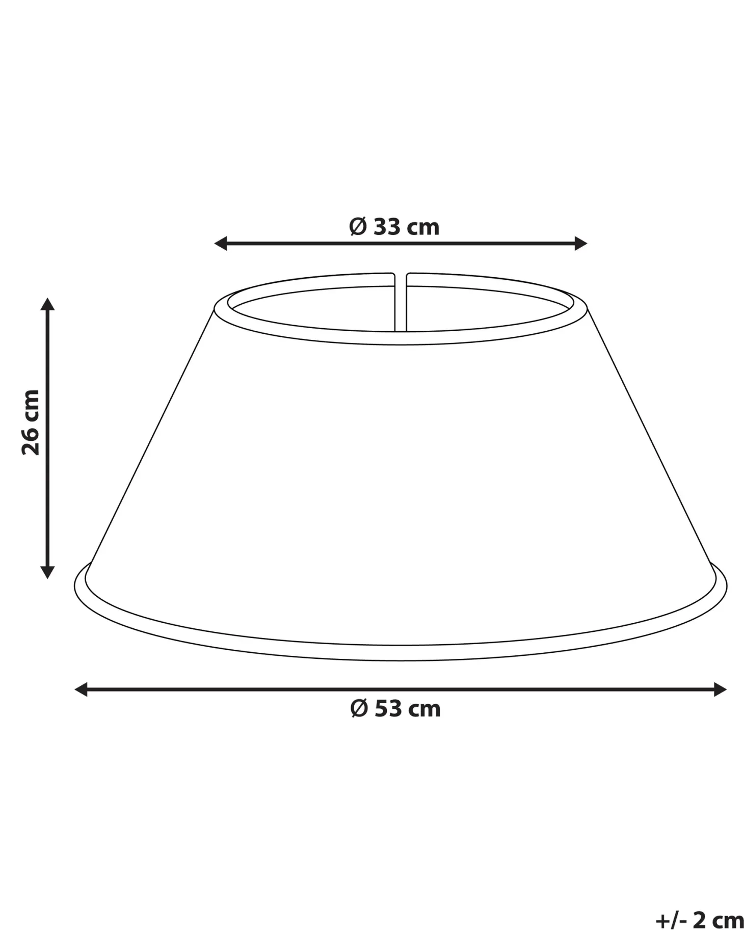 Osłonka pod choinkę VUOTSO Trawa morska Naturalny 53 cm