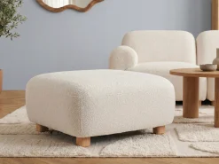 Otomana AMLI Boucle Złamana biel