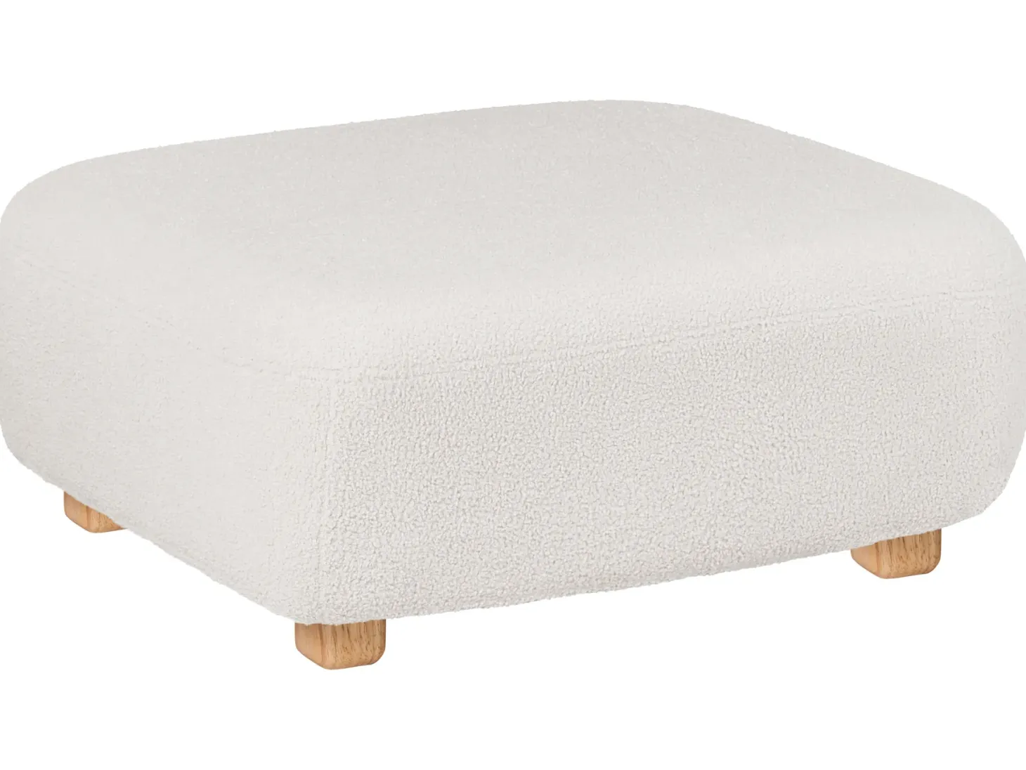 Otomana AMLI Boucle Złamana biel