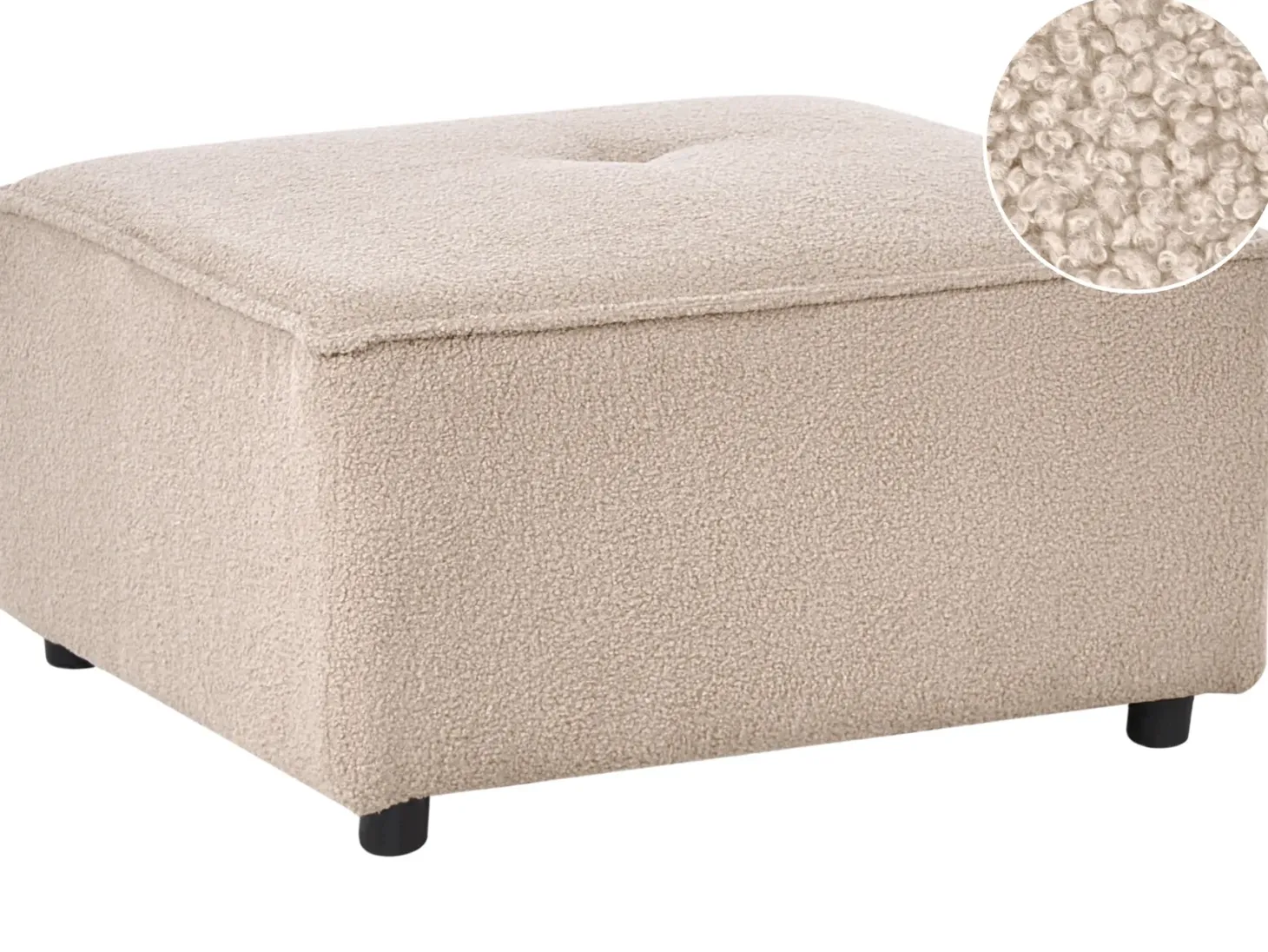 Otomana AXEBO Boucle Beżowy