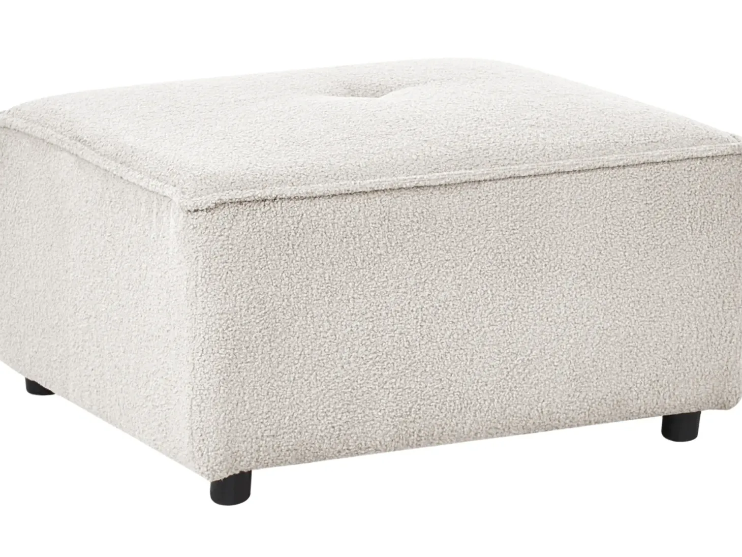 Otomana AXEBO Boucle Złamana biel