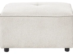 Otomana AXEBO Boucle Złamana biel