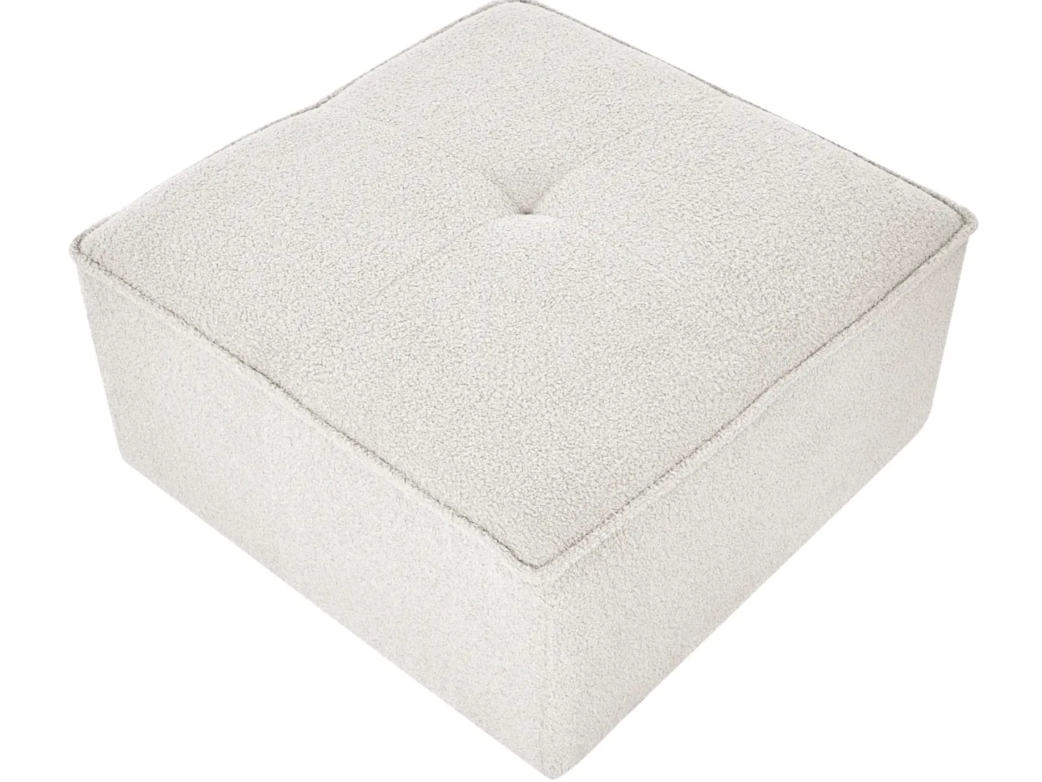 Otomana AXEBO Boucle Złamana biel