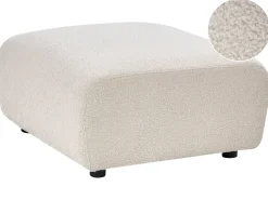 Otomana KIVVIK Boucle Złamana biel