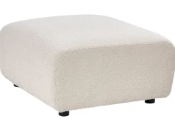 Otomana KIVVIK Boucle Złamana biel