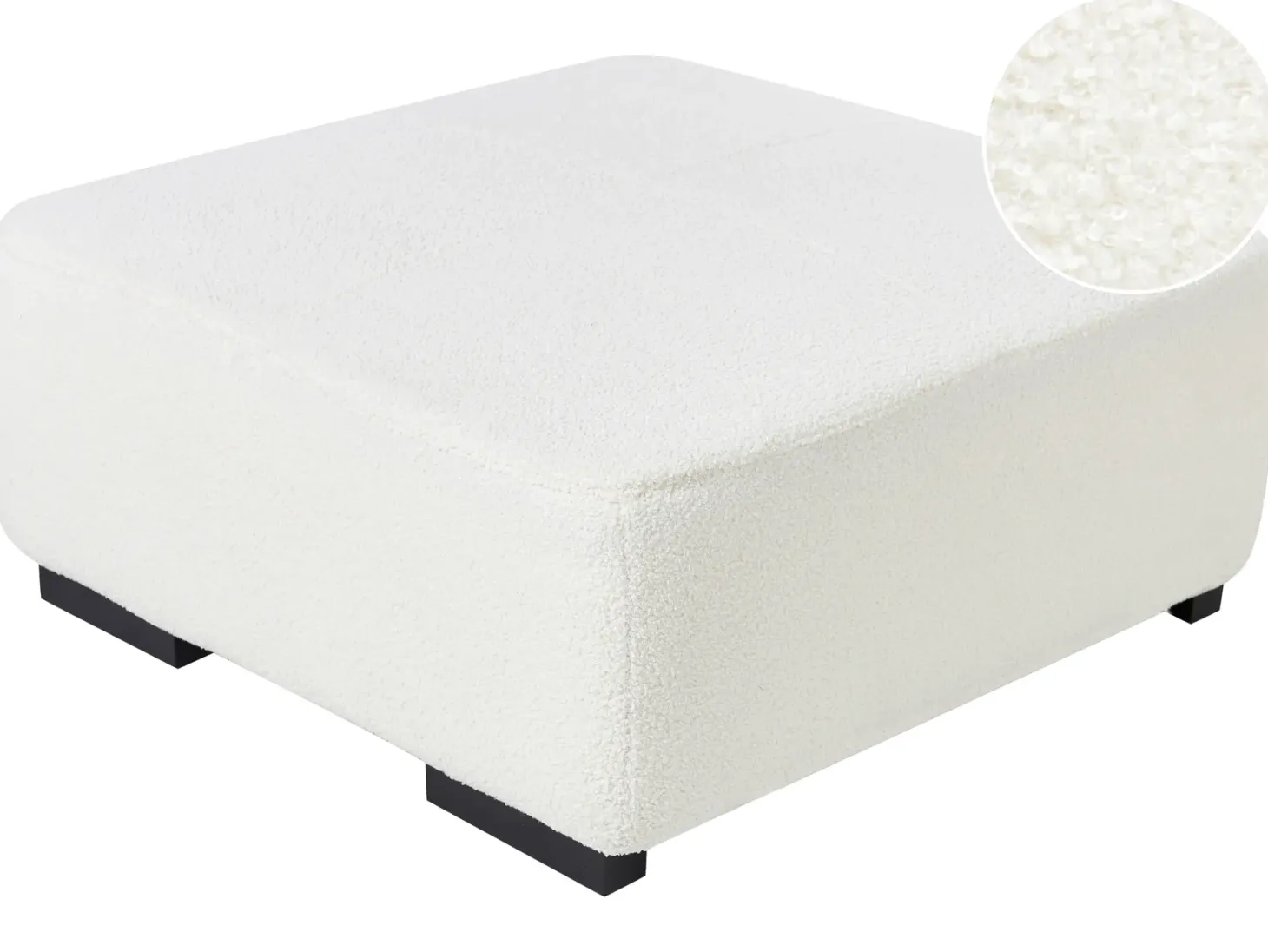 Otomana LUNGO Boucle Biały