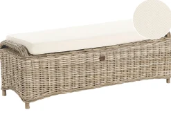 Otomana ogrodowa SUSUA 140 cm Rattan Naturalny