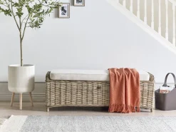 Otomana ogrodowa SUSUA 140 cm Rattan Naturalny