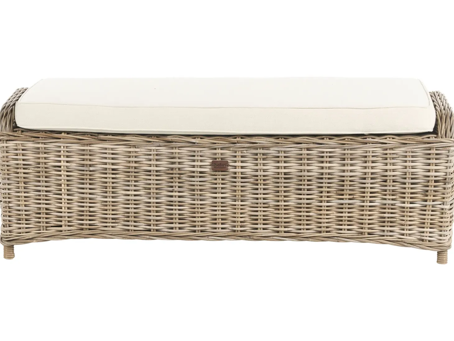 Otomana ogrodowa SUSUA 140 cm Rattan Naturalny