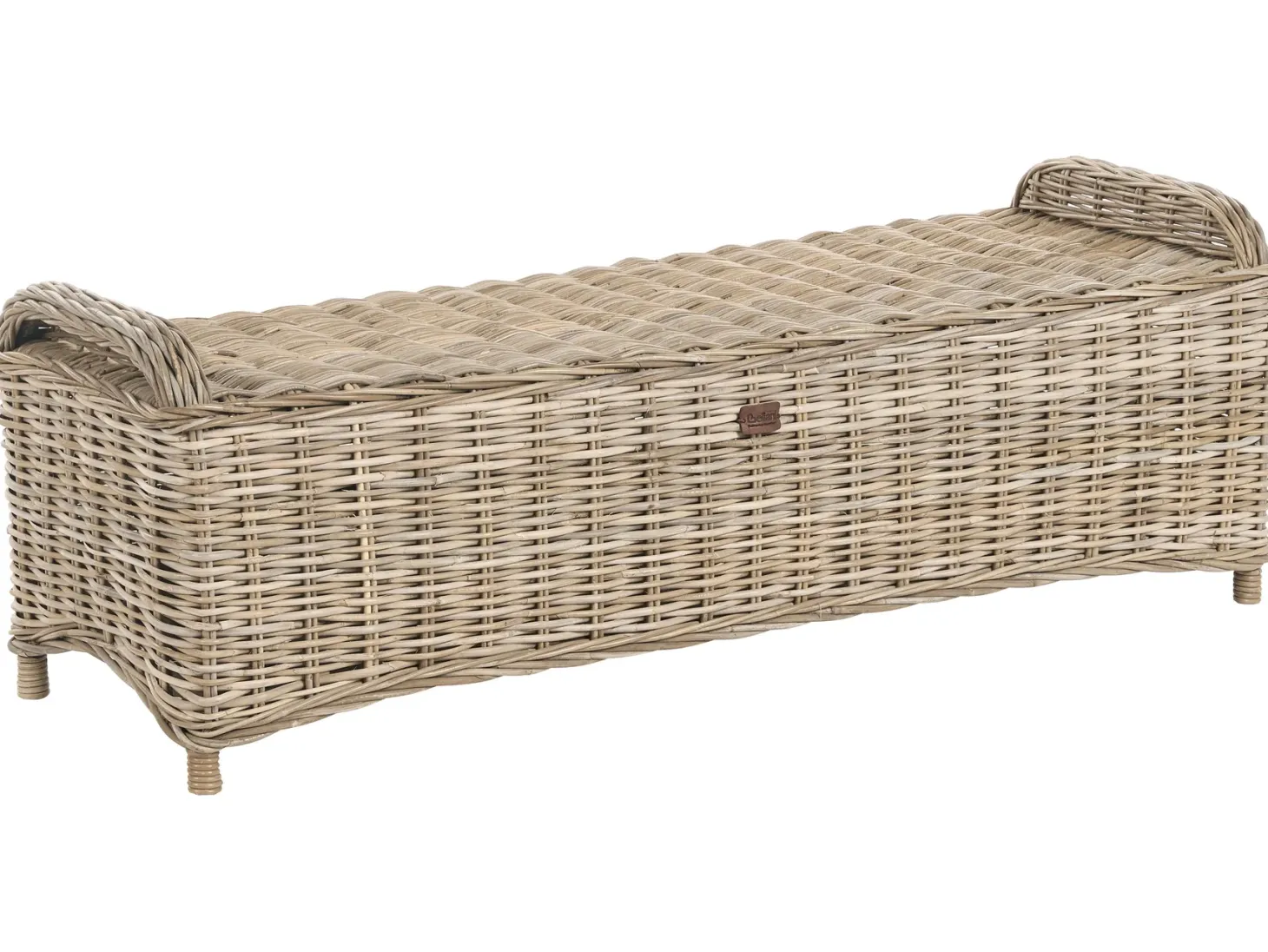 Otomana ogrodowa SUSUA 140 cm Rattan Naturalny