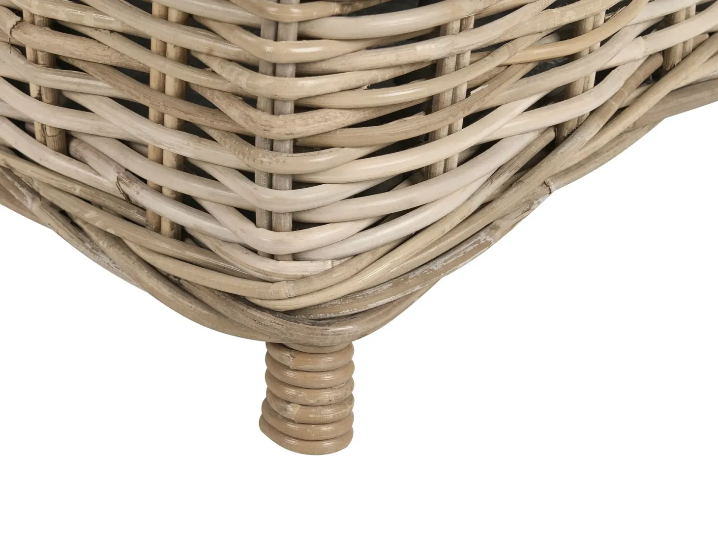 Otomana ogrodowa SUSUA 140 cm Rattan Naturalny