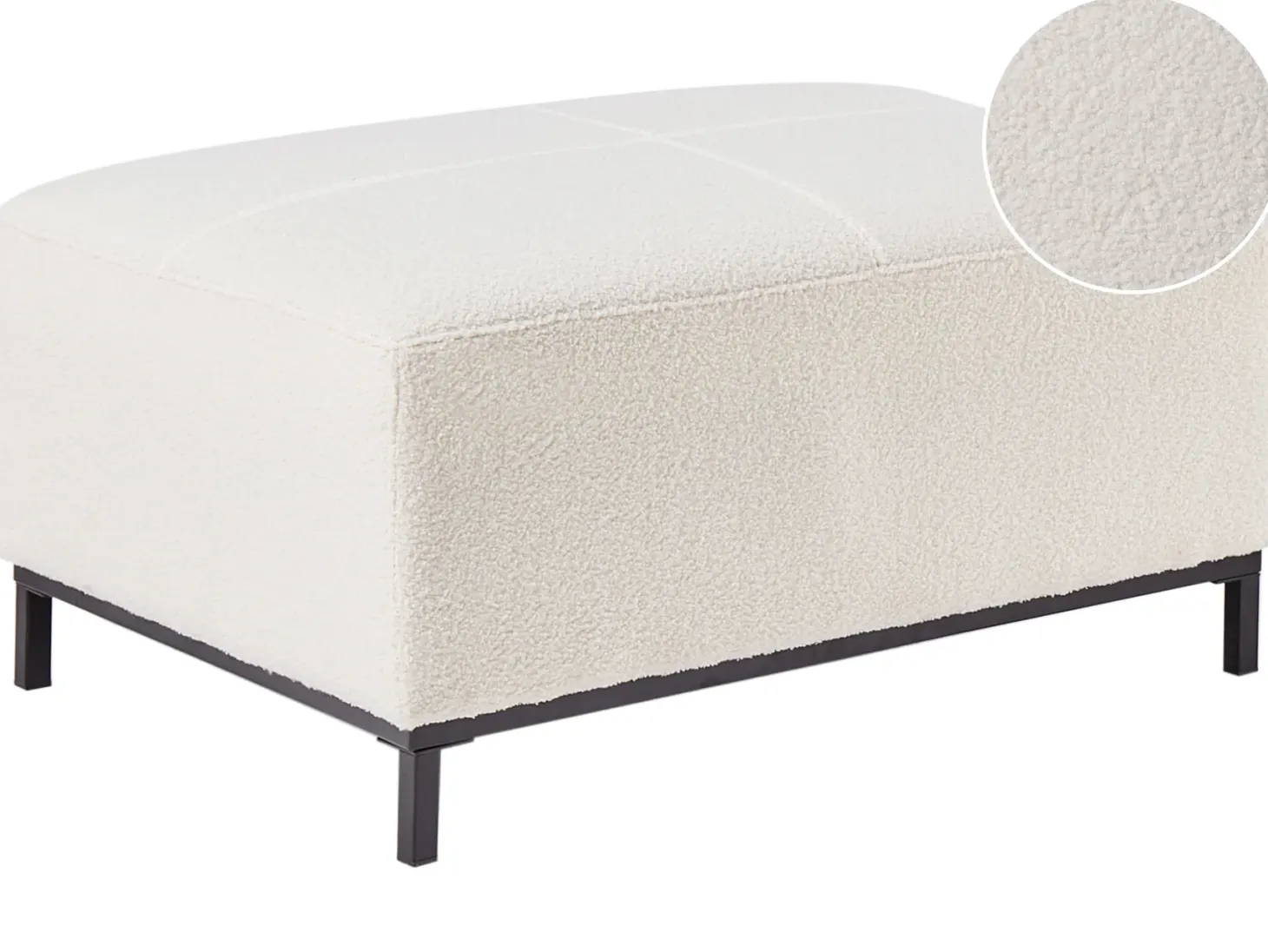 Otomana OSLO Boucle Biały