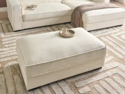 Otomana RENDERS Boucle Złamana biel