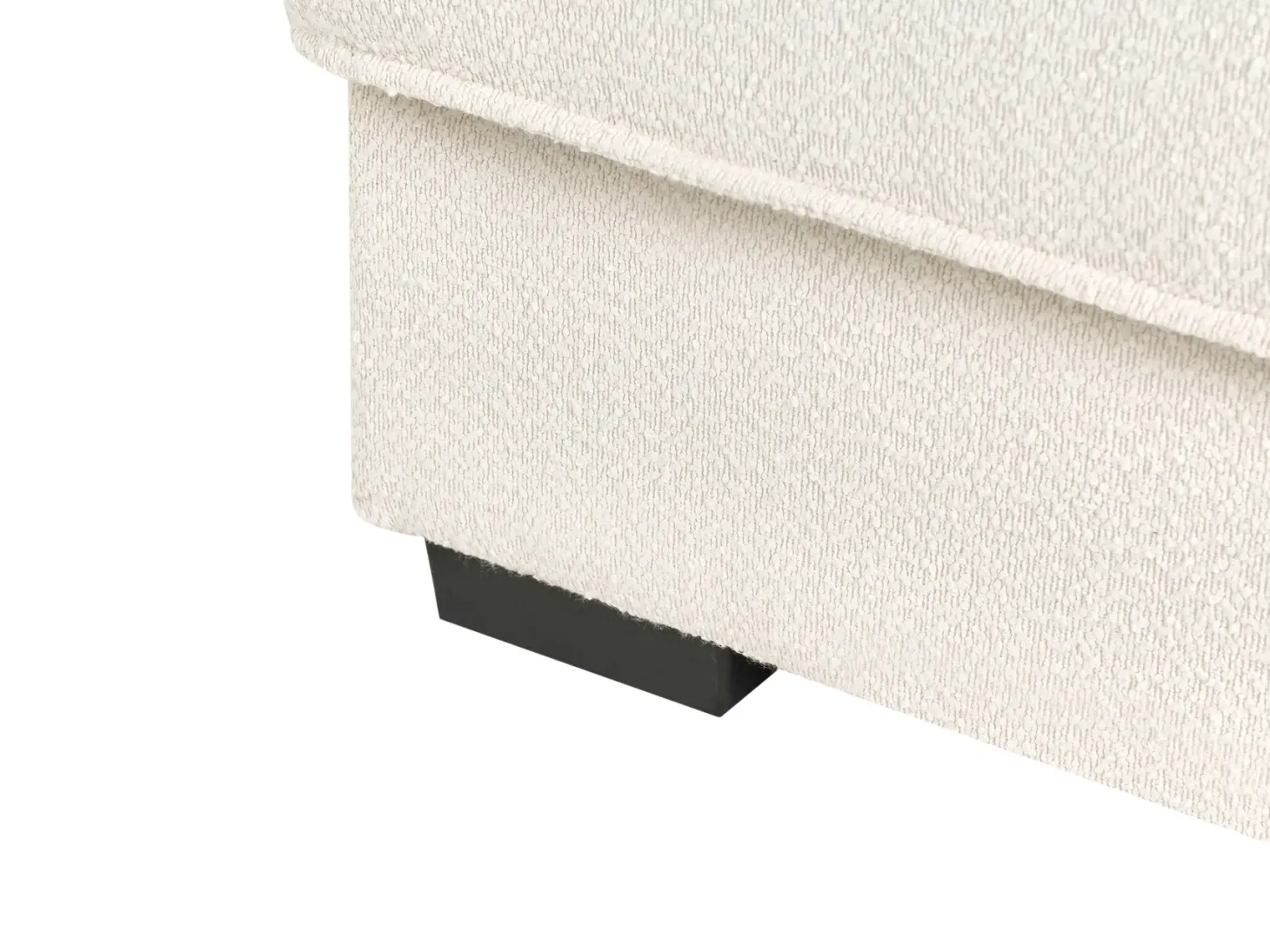 Otomana RENDERS Boucle Złamana biel