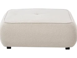 Otomana SALLA Boucle Złamana biel