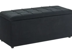 Otomana ze schowkiem OREM 100 cm Czarny