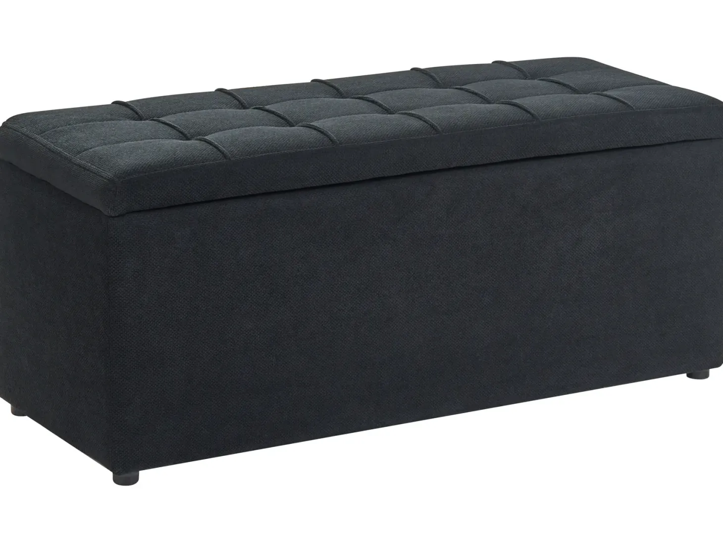 Otomana ze schowkiem OREM 100 cm Czarny