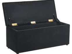 Otomana ze schowkiem OREM 100 cm Czarny