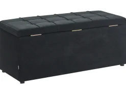 Otomana ze schowkiem OREM 100 cm Czarny