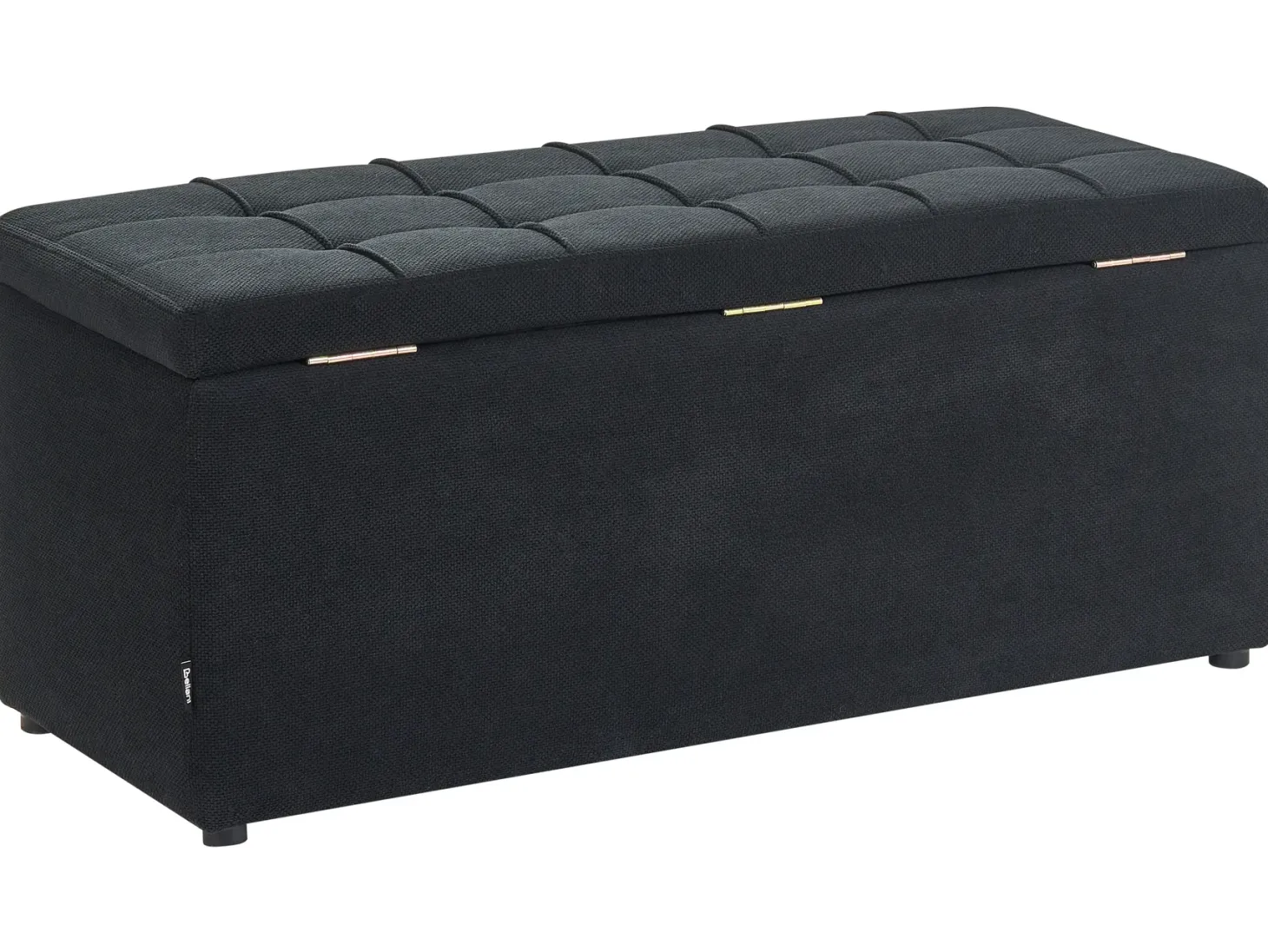 Otomana ze schowkiem OREM 100 cm Czarny