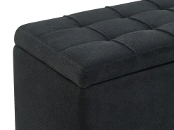 Otomana ze schowkiem OREM 100 cm Czarny