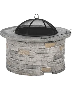 Palenisko ogrodowe z grillem TAMBORA Beton Szary