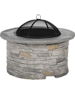 Palenisko ogrodowe z grillem TAMBORA Beton Szary