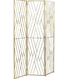 3-panelowy parawan pokojowy ASOLO Złoty 117 cm 170 cm