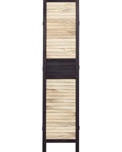 4-panelowy parawan pokojowy BRENNERBAD Brązowy/ czarny 164 cm 170 cm