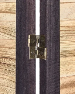4-panelowy parawan pokojowy BRENNERBAD Brązowy/ czarny 164 cm 170 cm