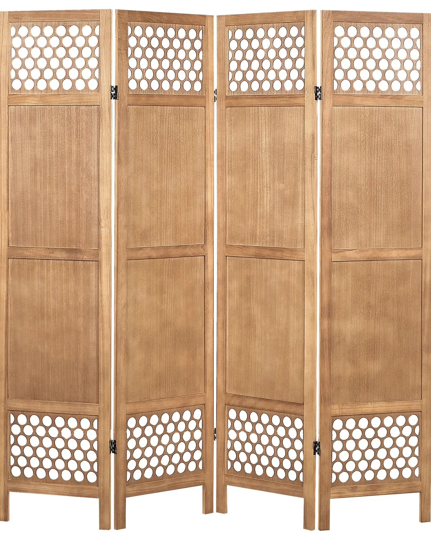 4-panelowy parawan pokojowy CERTOSA Jasnobrązowy 163 cm 170 cm