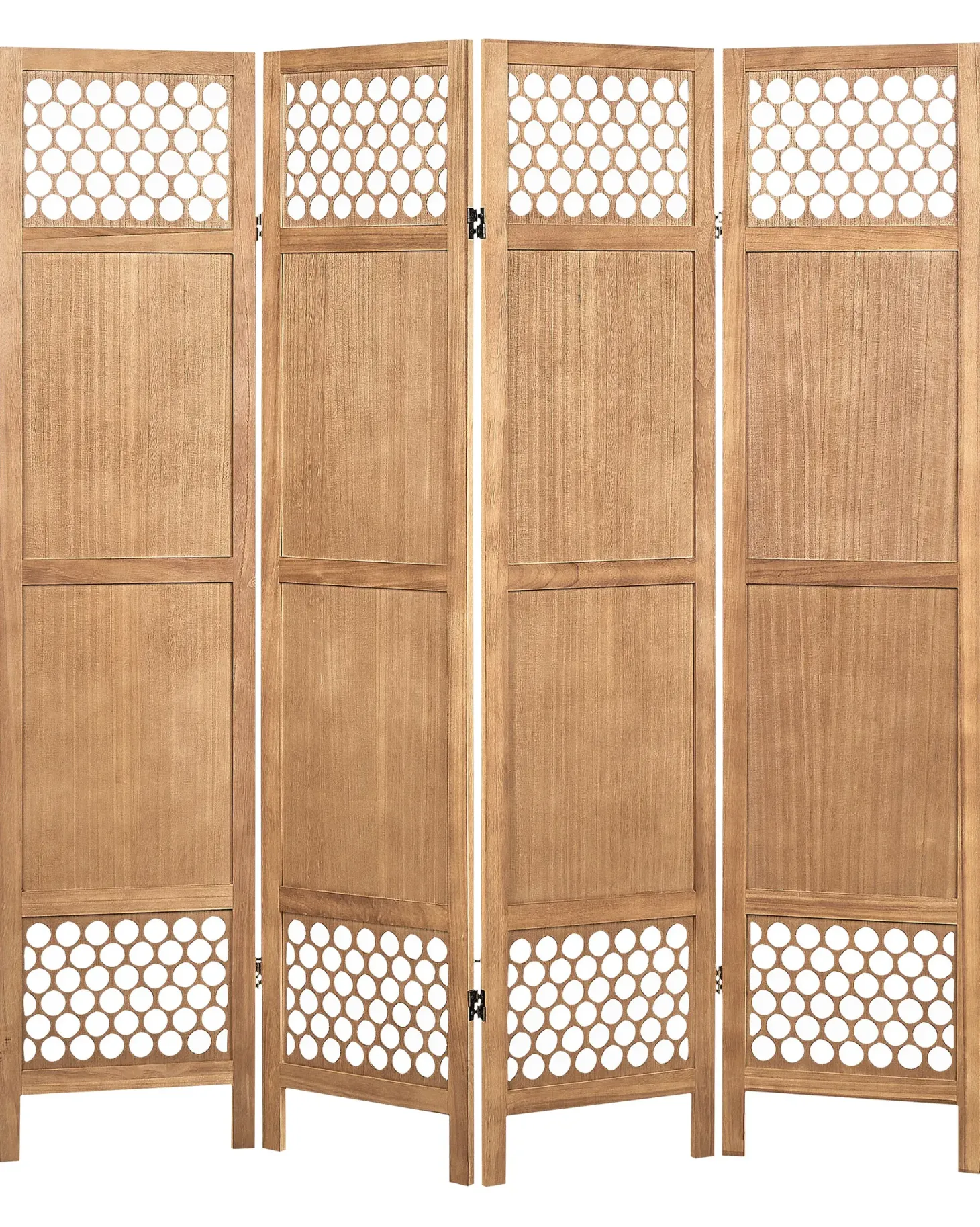 4-panelowy parawan pokojowy CERTOSA Jasnobrązowy 163 cm 170 cm