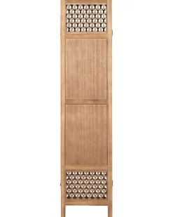 4-panelowy parawan pokojowy CERTOSA Jasnobrązowy 163 cm 170 cm