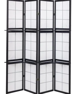 4-panelowy parawan pokojowy GOMAGOI Czarny 120 cm 170 cm