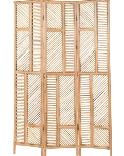 3-panelowy parawan pokojowy LAMEZIA Jasnobrązowy 117 cm 180 cm