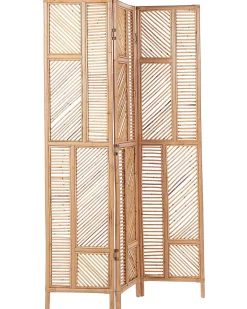 3-panelowy parawan pokojowy LAMEZIA Jasnobrązowy 117 cm 180 cm
