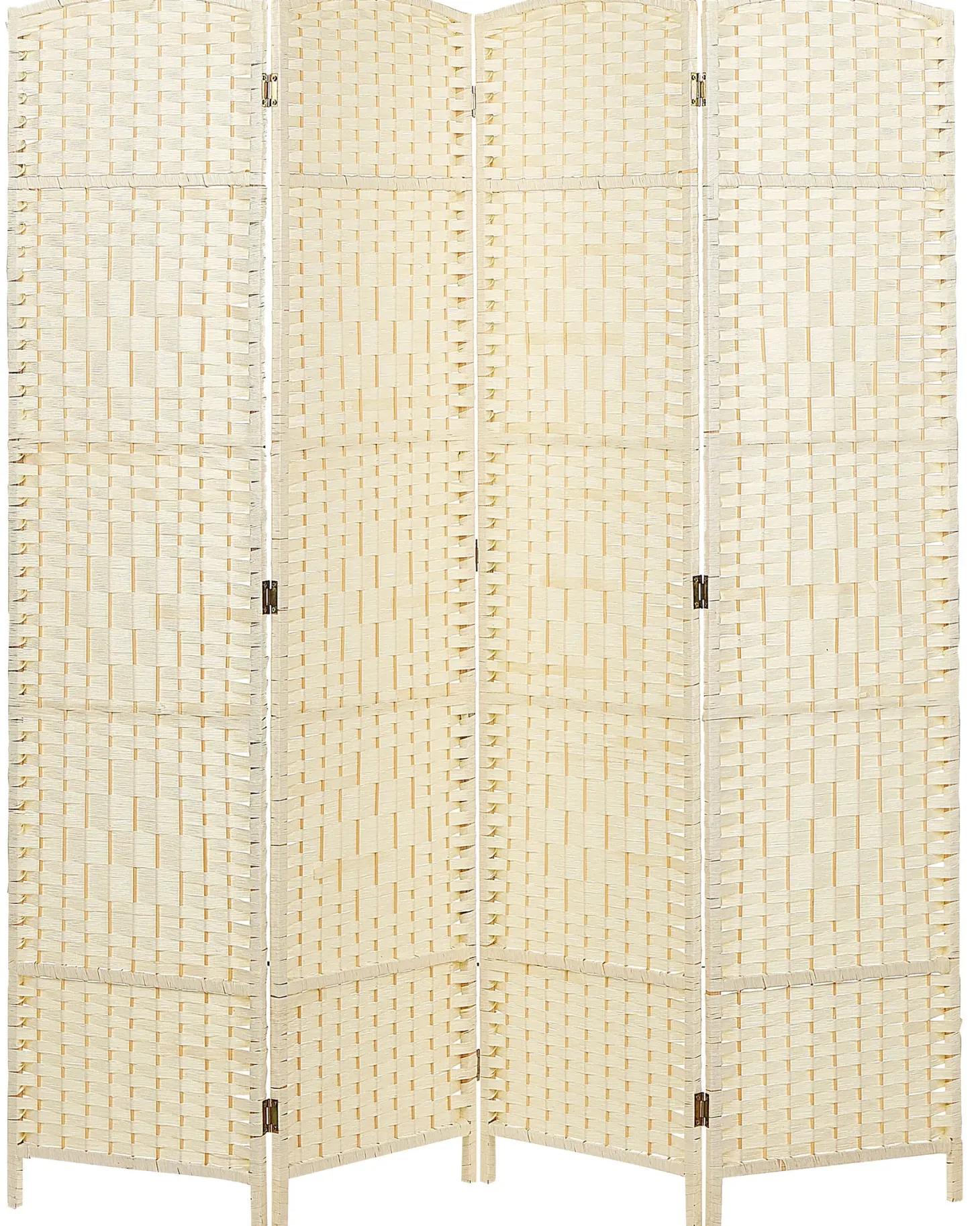 4-panelowy parawan pokojowy LAPPAGO Jasnobeżowy 163 cm 170 cm
