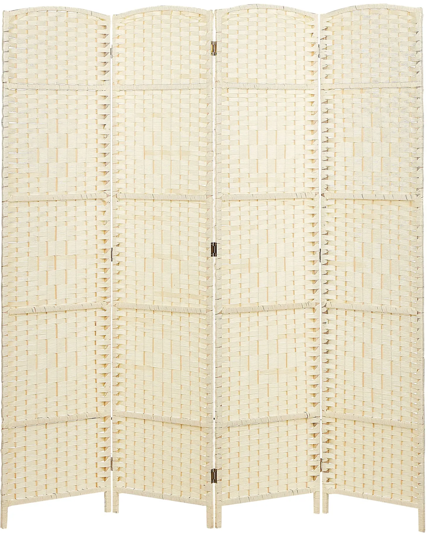 4-panelowy parawan pokojowy LAPPAGO Jasnobeżowy 163 cm 170 cm