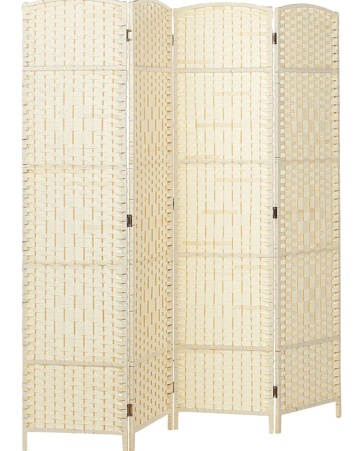 4-panelowy parawan pokojowy LAPPAGO Jasnobeżowy 163 cm 170 cm