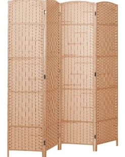 4-panelowy parawan pokojowy LAPPAGO Naturalny 163 cm 170 cm